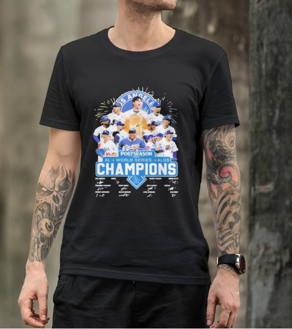 Los Angeles Dodgers Postseason AL World Series ALDS Champions T-Shirt