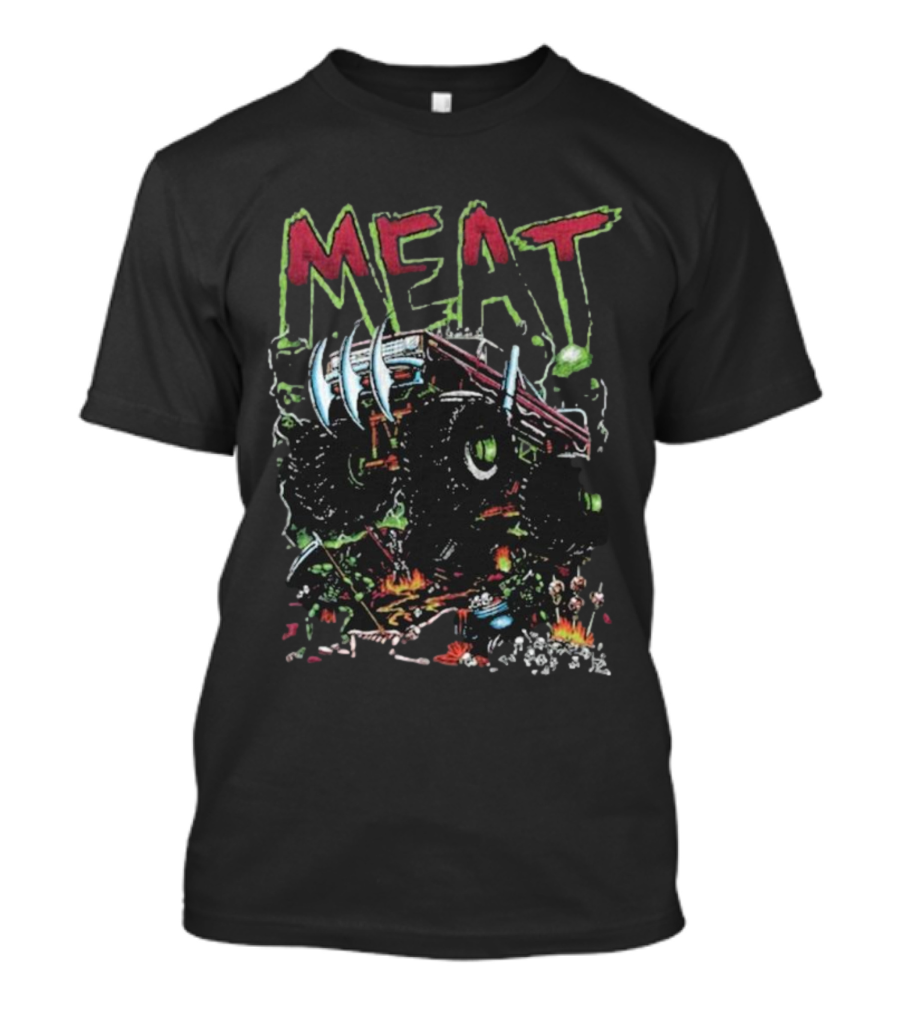 Meatcanyon Monster Truck Rampage Scene T-Shirt