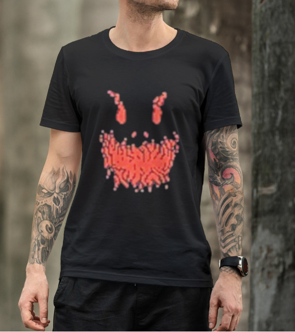 Scary Face Pixelated Joker T-Shirt