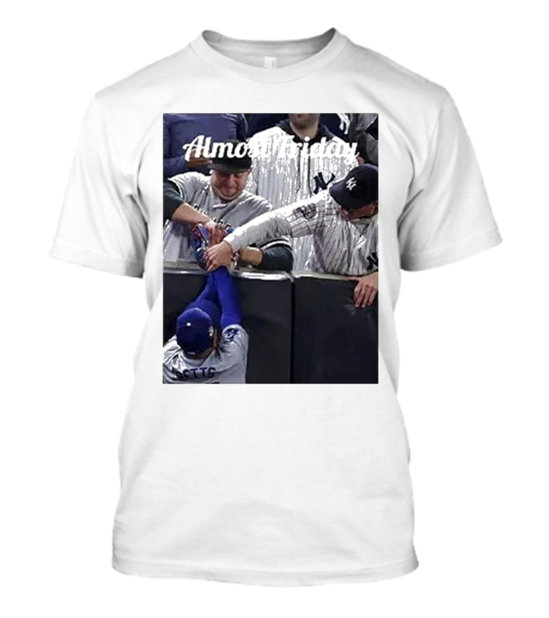 Almost Friday Yankees Fans Grabbing Mookie Betts Glove T-Shirt