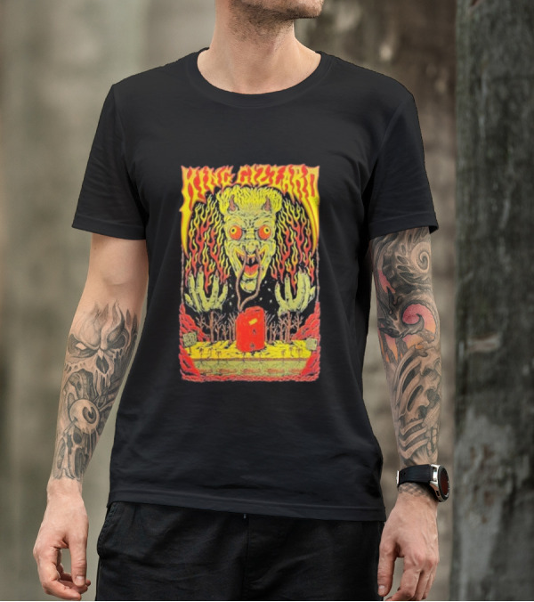 King Gizzard Monster Illustration In Paso Robles CA November 3 T-Shirt
