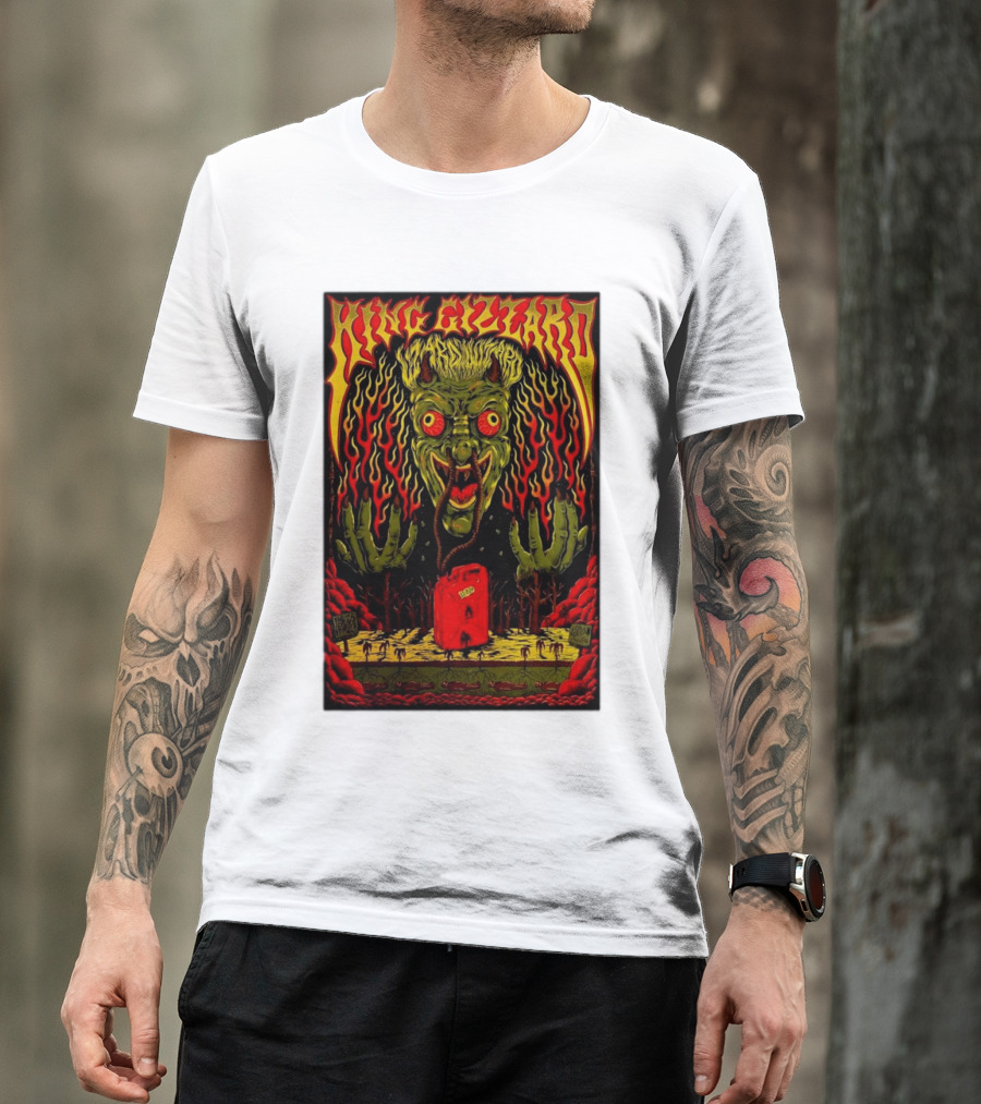King Gizzard Vina Robles Amphitheatre Paso Robles CA Nov 3 2024 Tour Monster T-Shirt