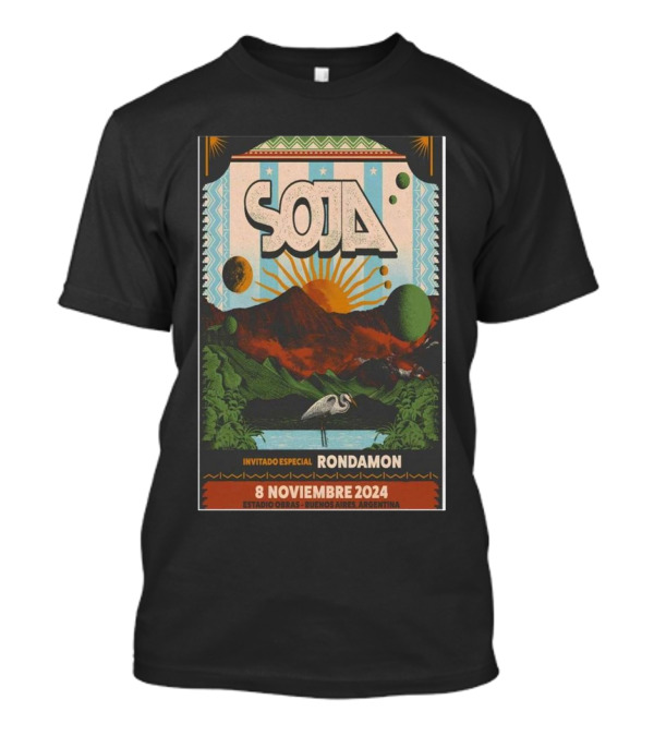 Soja Invitado Especial Rondamon 8 Noviembre 2024 Estadio Obras Buenos Aires Argentina Event T-Shirt