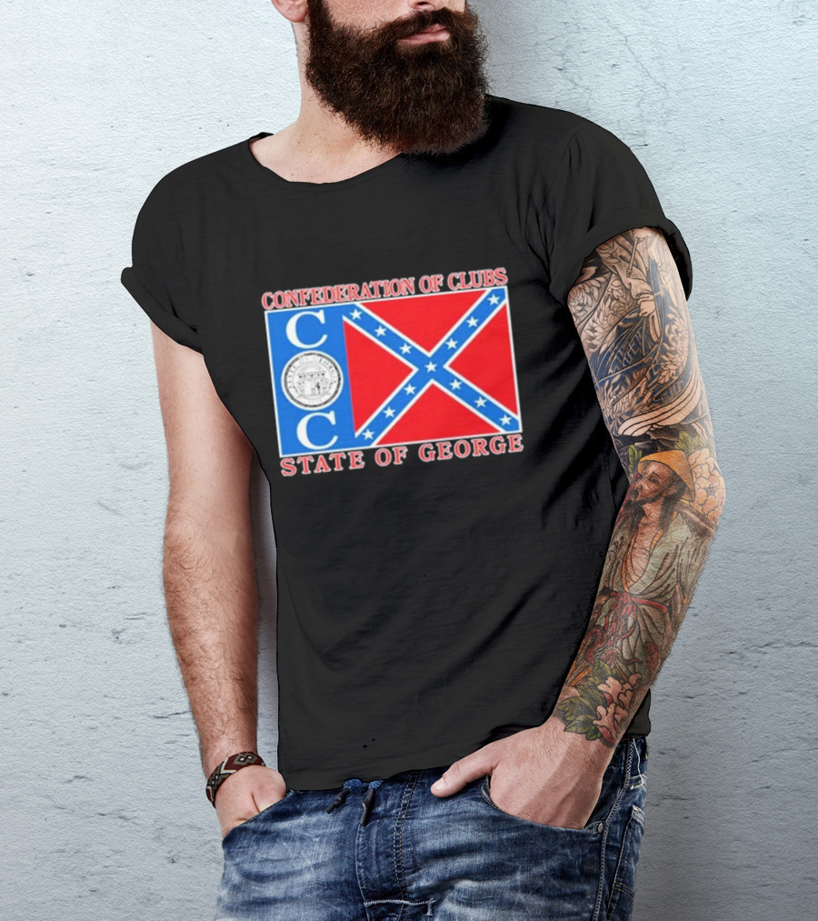 The Good Liars Confederation Of Clubs COC State Of Georgia Flag T-Shirt