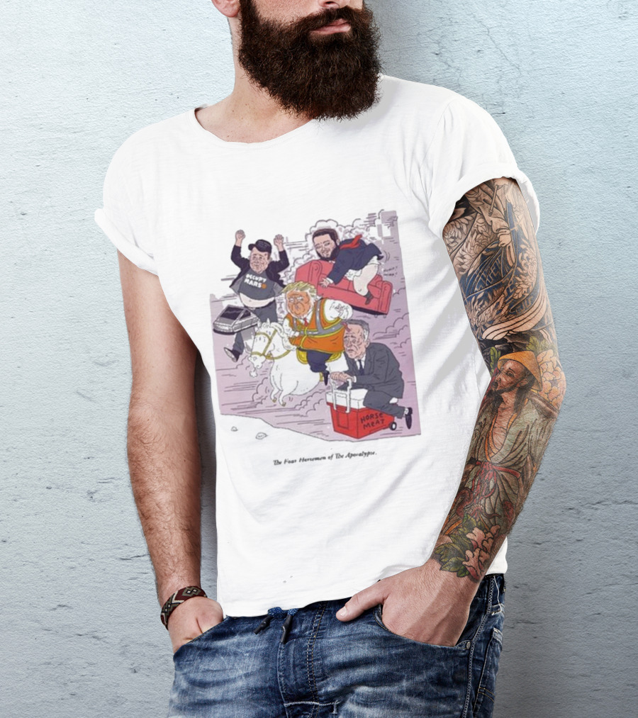 Lukey Mcgarry The Four Horsemen Of The Apocalypse US Election 2024 Trump Putin Musk Bezos T-Shirt
