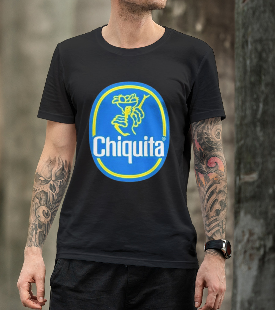 Chiquita Bananas Logo Iconic Blue And Yellow Emblem T-Shirt