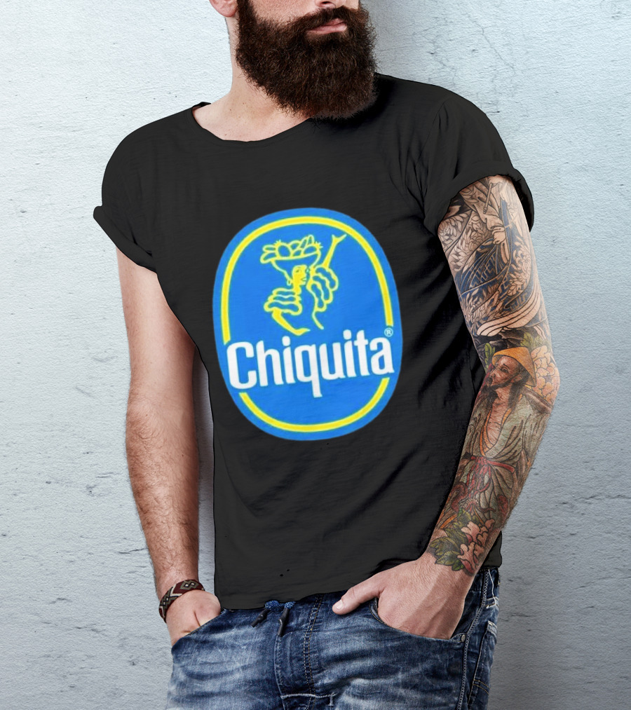 Chiquita Bananas Logo Iconic Blue And Yellow Emblem T-Shirt