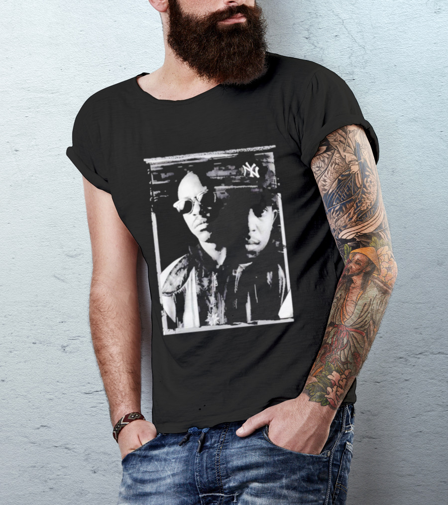 OOTBY Fifth Anniversary Gang Starr Iconic Duo Masked Faces T-Shirt