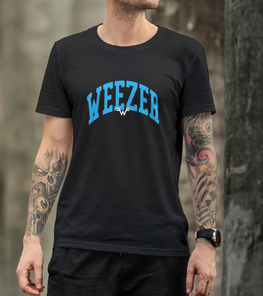 Weezer Collegiate Style With W T-Shirt