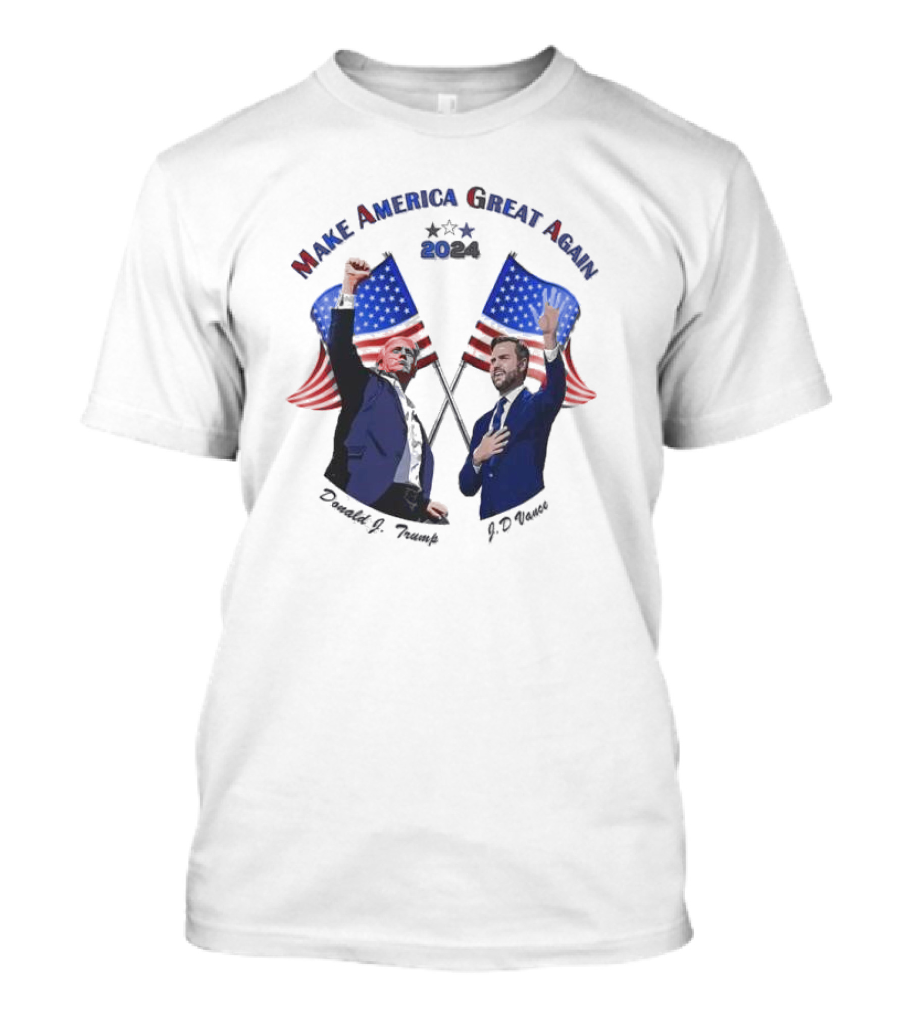Donald J. Trump J.D. Vance 2024 Make America Great Again T-Shirt
