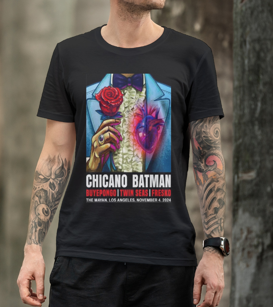 Chicano Batman Buypongo Twin Seas Fresko The Mayan Los Angeles November 4 T-Shirt