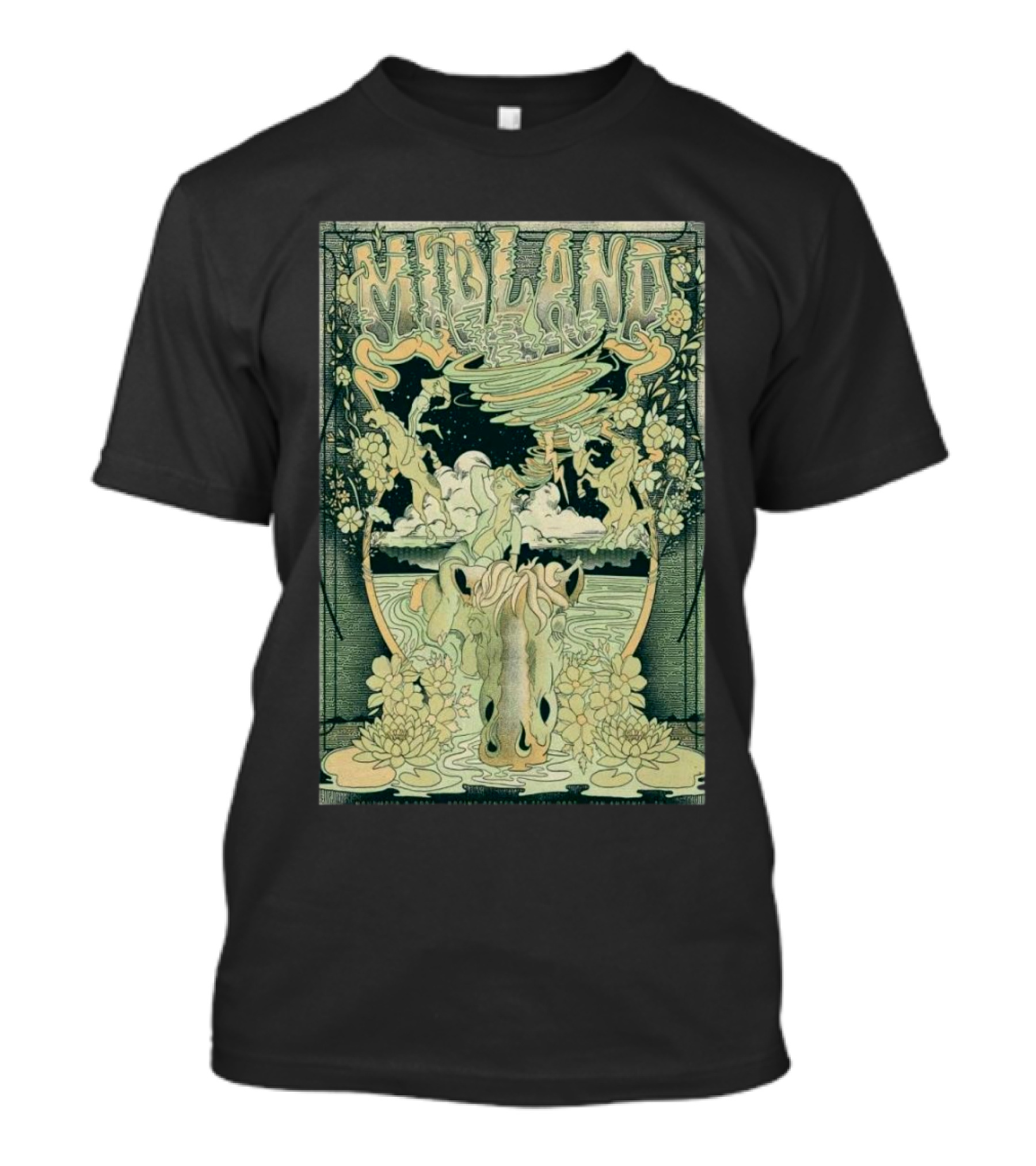 Midland San Antonio TX November 2 2024 Psychedelic Art Cow And Nature Scene T-Shirt