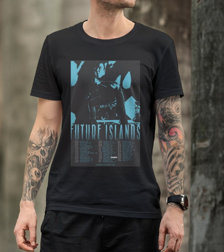 Future Islands August 28 2024 Dallas TX Live Tour Dates And Locations T-Shirt