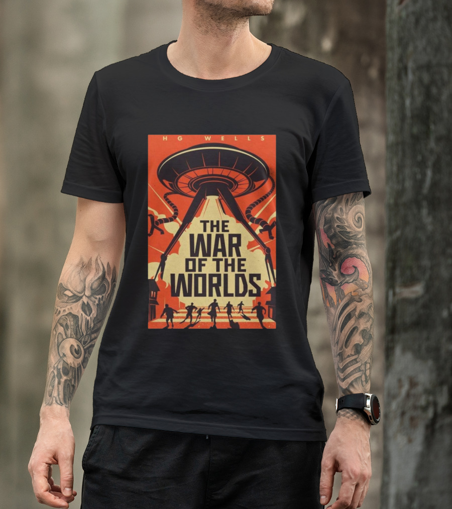 HG Wells The War Of The Worlds Alien Invasion 2024 Tour T-Shirt