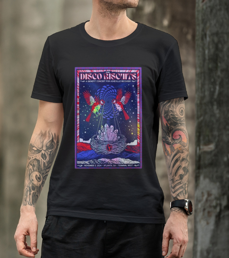 The Disco Biscuits A Benefit Concert For Asheville Recovery November 3 2024 Atlanta GA Terminal West T-Shirt