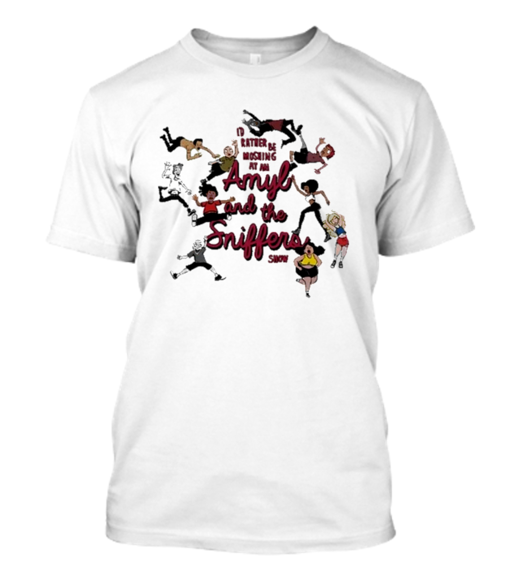 I'd Rather Be Moshing At An Amyl And The Sniffers Show 2024 Mosh Pit T-Shirt