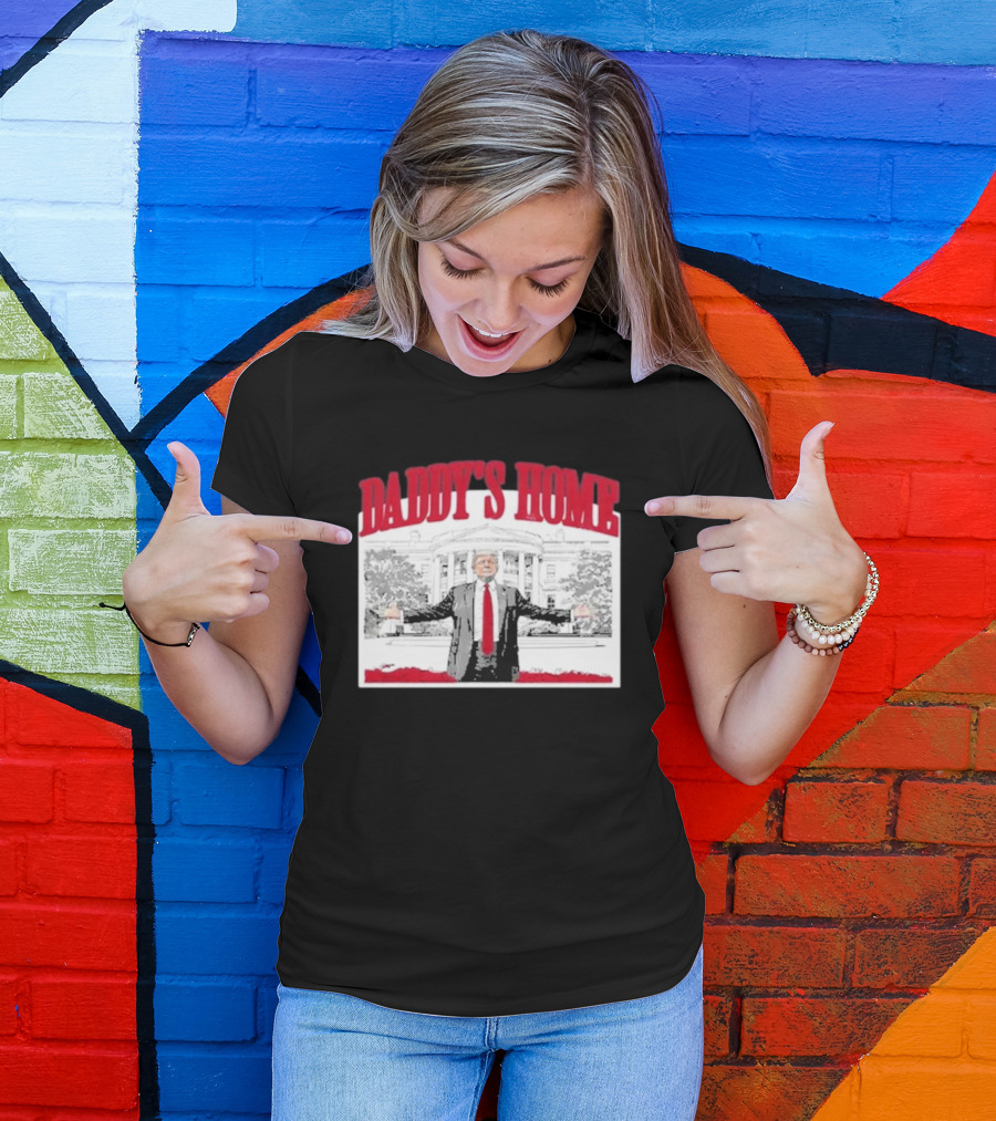 David J Harris Jr Trump Daddy’s Home White House Red T-Shirt