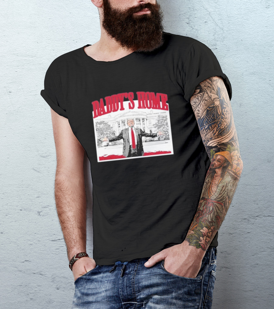 David J Harris Jr Trump Daddy’s Home White House Red T-Shirt