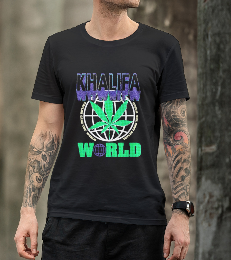 Khalifa Weed Taylor Gang The World T-Shirt