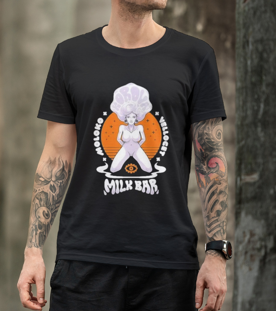 Korova Milk Bar Moloko Vellocet A Clockwork Orange Alex Malcolm McDowell T-Shirt
