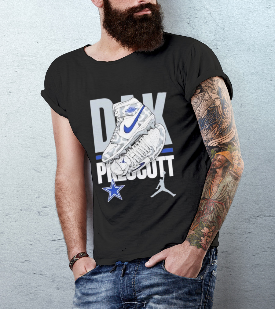 Dak Prescott Dallas Cowboys Jordan Brand Kicks Player Youth T-Shirt