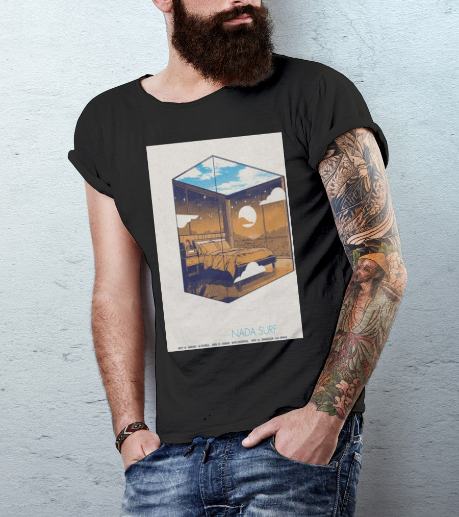 Nada Surf Tour Nov 14 2024 Sala Riviera Madrid Bedroom Art Sky T-Shirt