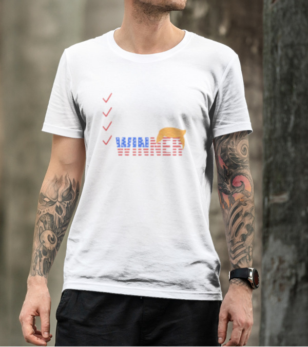 Winner Donald Trump Deplorable Irredeemable American Flag T-Shirt