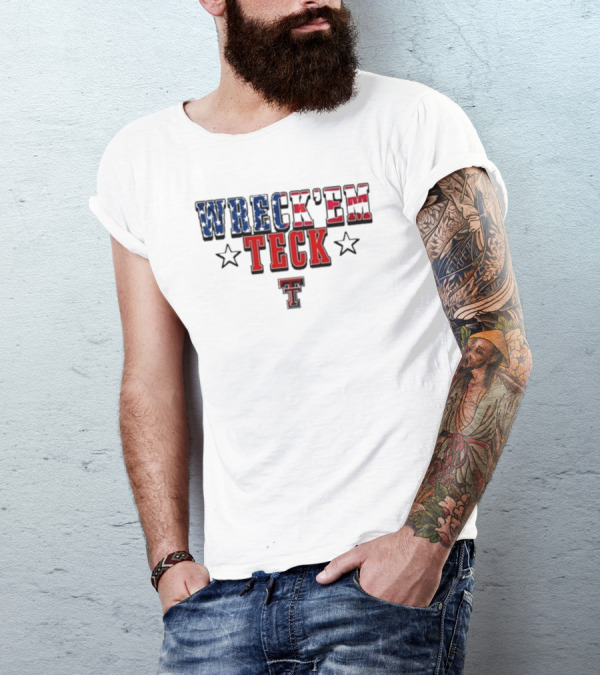 Wreck’em Tech Texas Stars TTU Sports T-Shirt