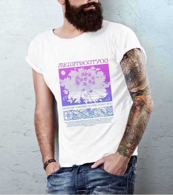 Mewithoutyou Pt 2 Break On Through To The Other Side Purple Floral T-Shirt