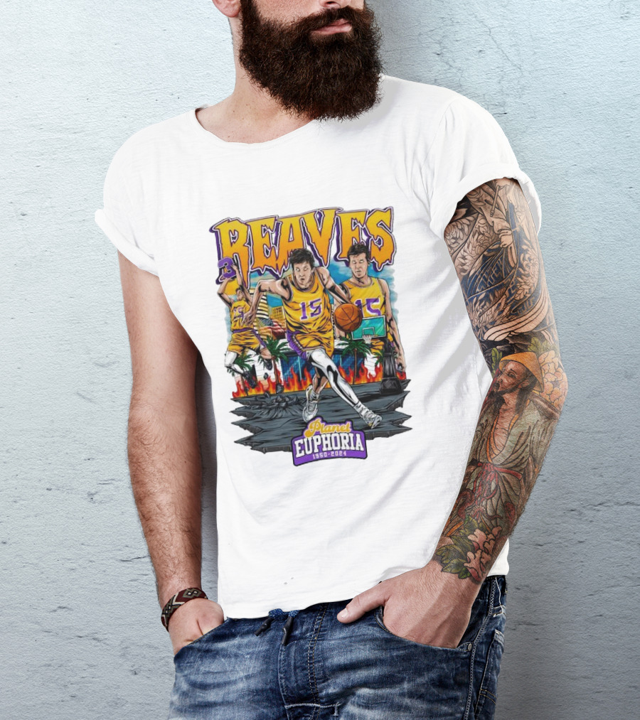 Reaves Planet Euphoria 1950 2024 Basketball Journey T-Shirt