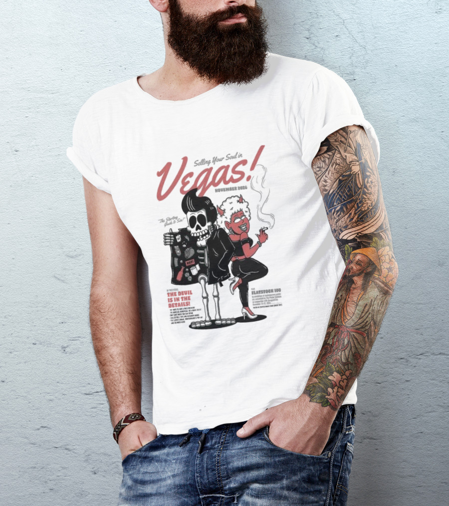 Selling Your Soul In Vegas November 2024 Flatstoc 100 The Devil Is In The Details T-Shirt