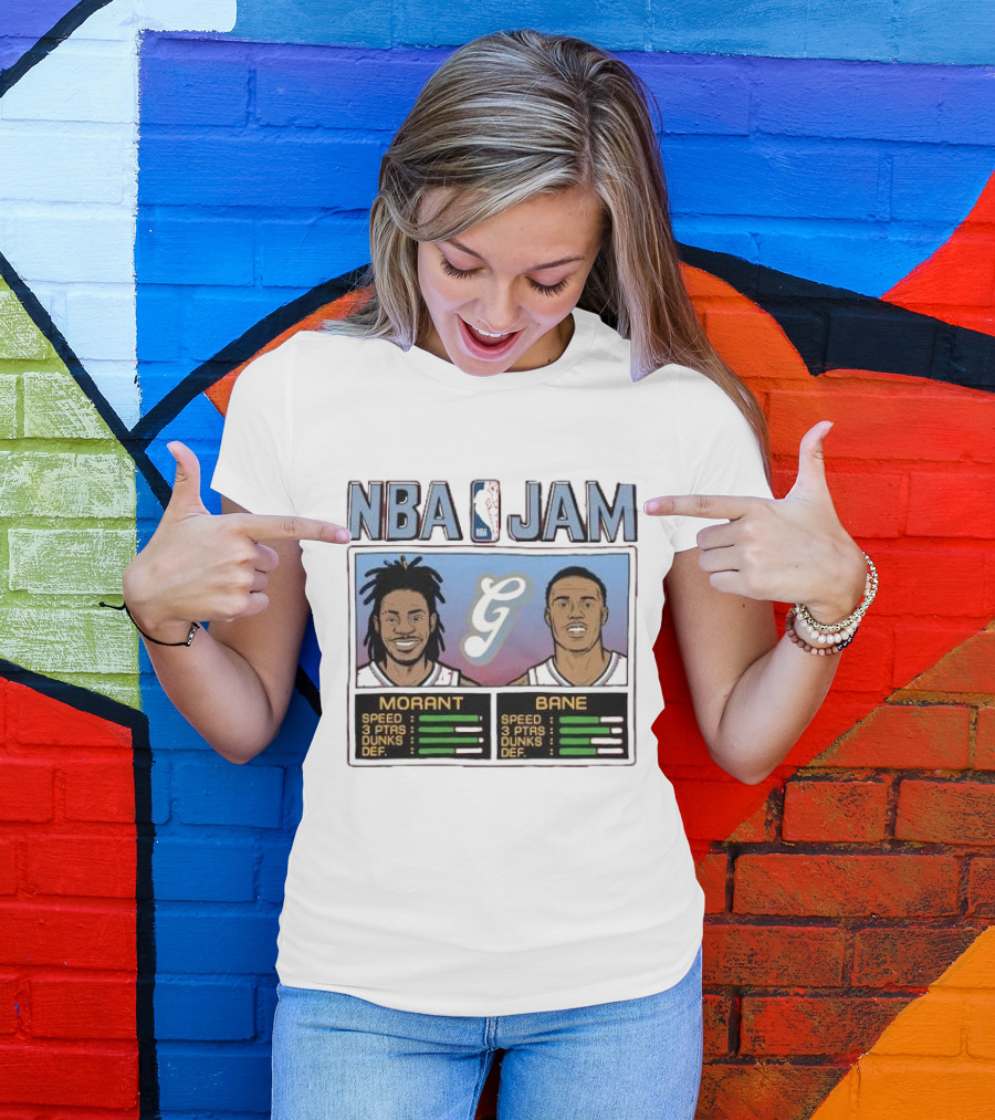 NBA Jam Morant Bane Memphis Grizzlies 2024 25 City Edition T-Shirt