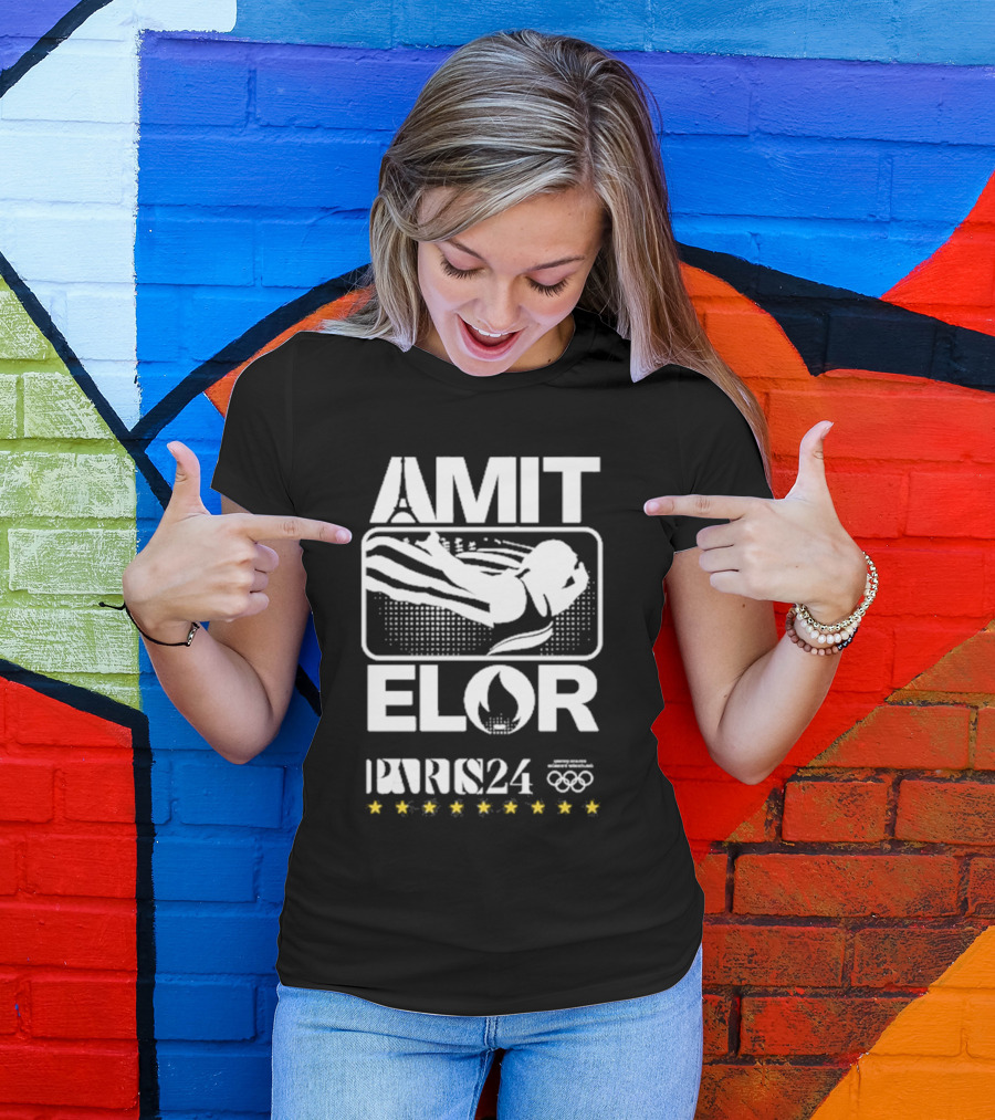 AMIT ELOR PARIS 24 OLYMPICS SWIMMING ICONS T-Shirt