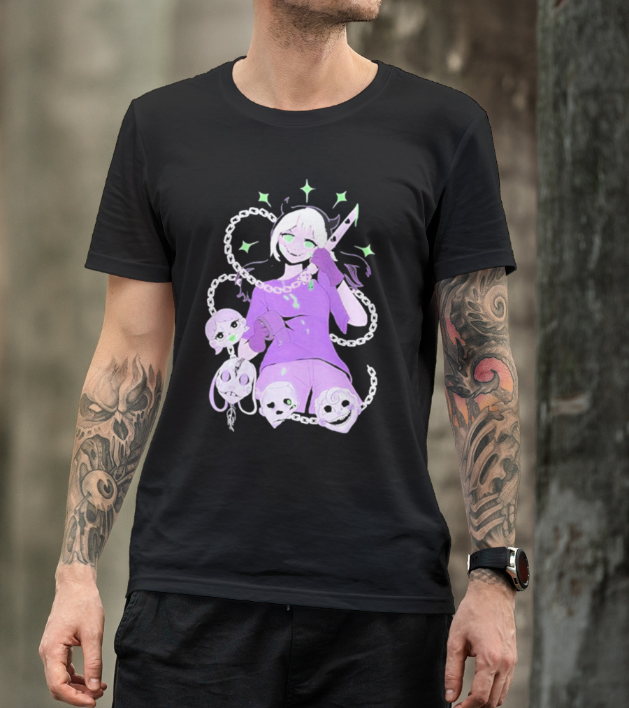 Aspen Chained Masked Figure With Chains And Masks T-Shirt