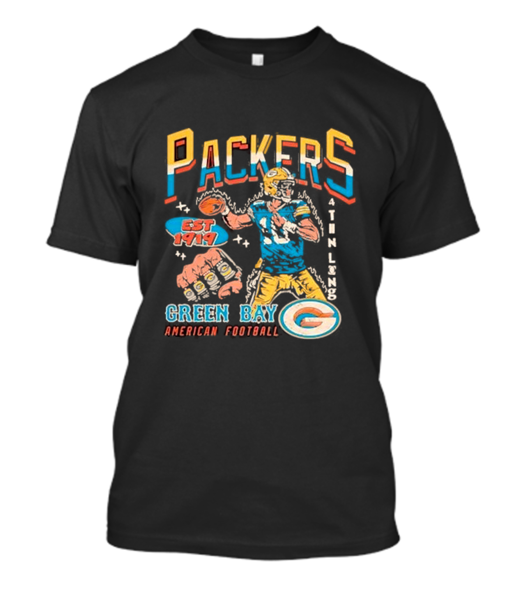 Packers Est 1919 4th Long Green Bay American Football T-Shirt