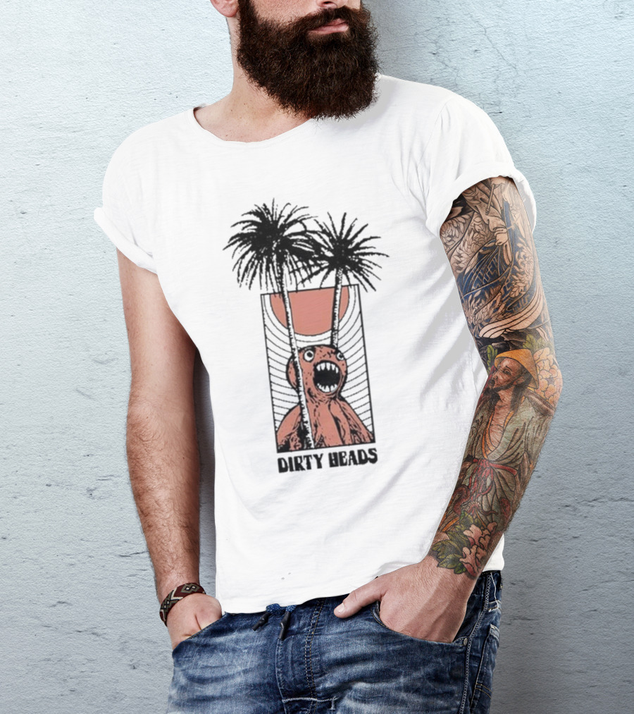 Dirty Heads Sun Scream Creature Palm Trees Holiday T-Shirt