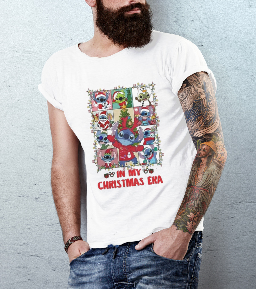 Stitch Ohana Christmas Era 2024 Holiday T-Shirt