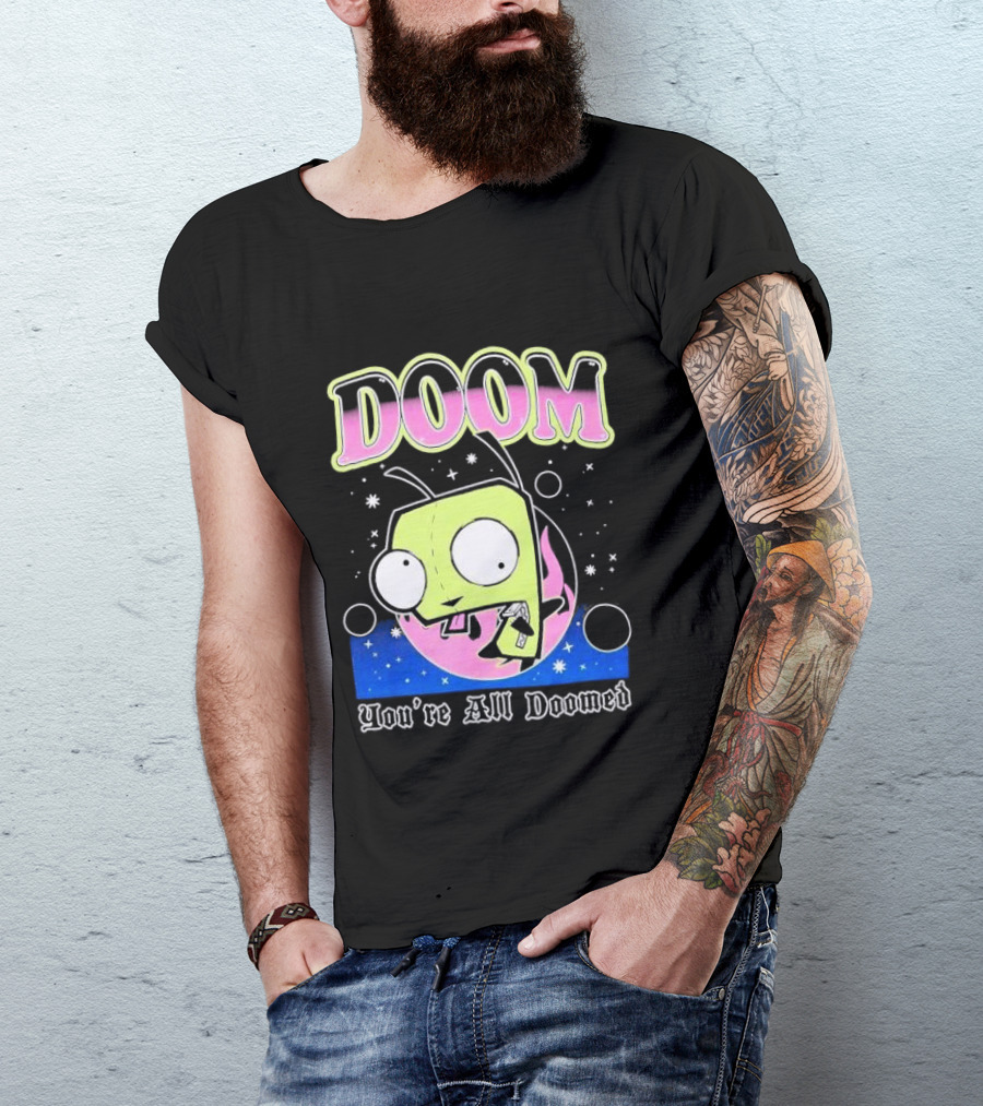 Invader Zim GIR Doom You're All Doomed Space T-Shirt