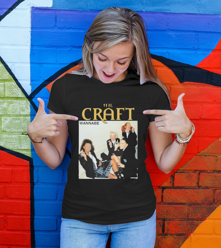 THE CRAFT WANNABE Spice Girls Parody School Girls Smoking Scene T-Shirt