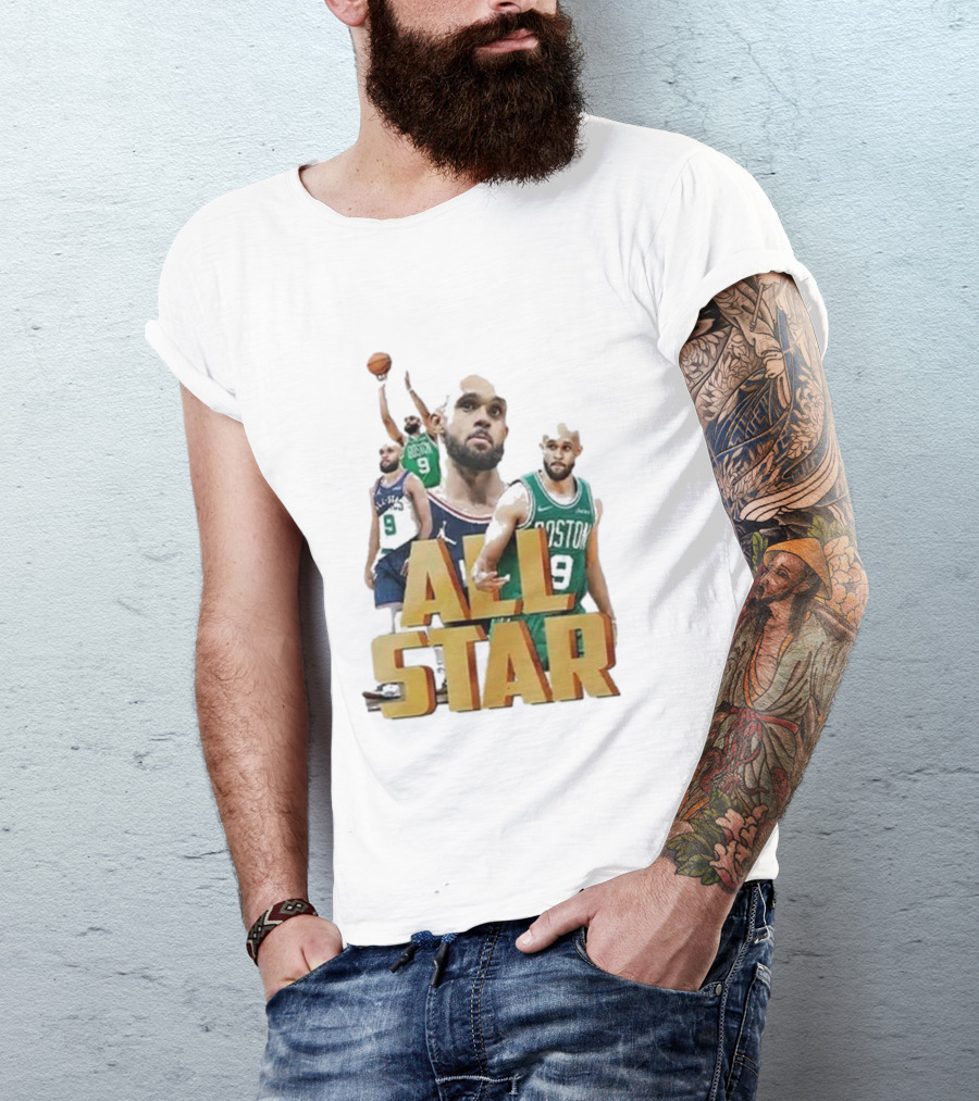 Boston Celtics Derrick White All-Star Player Portrait Collection T-Shirt