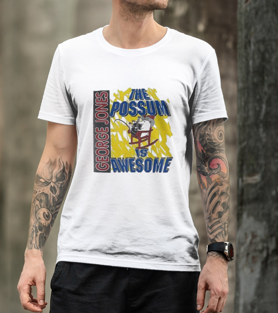 George Jones The Possum Is Awesome Rockin Chair T-Shirt