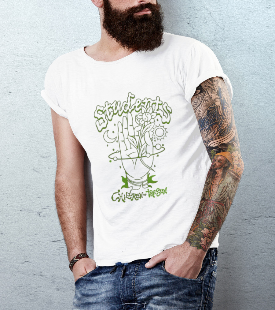 Students Children Of The Sun Hand Flower Moon Sun T-Shirt