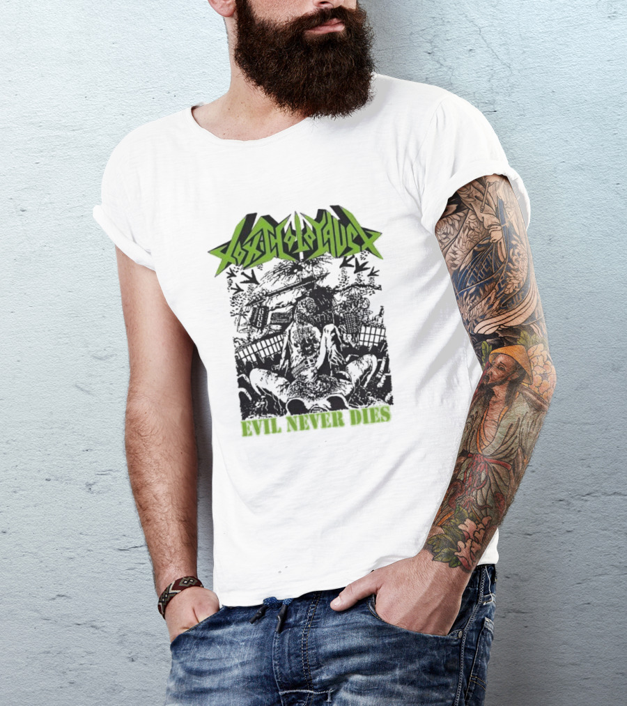 Toxic Holocaust Evil Never Dies Monster Earth Apocalypse Print T-Shirt