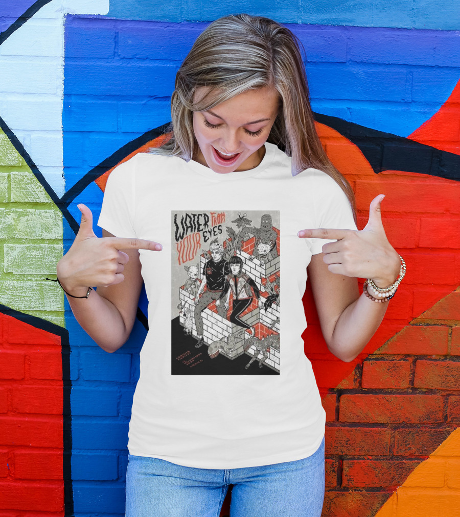 Water From Your Eyes Concert Poster Mexico City November 15 2024 Capital Corona T-Shirt