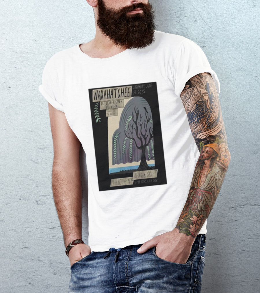 Waxahatchee With MJ Lenderman At Beak And Skiff Lafayette NY June 21 2025 Show Poster 5PM Doors 6PM Show T-Shirt