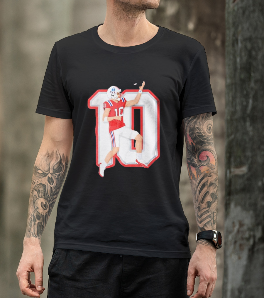 Air Maye Touchdown Flip Football Jersey Number 10 T-Shirt