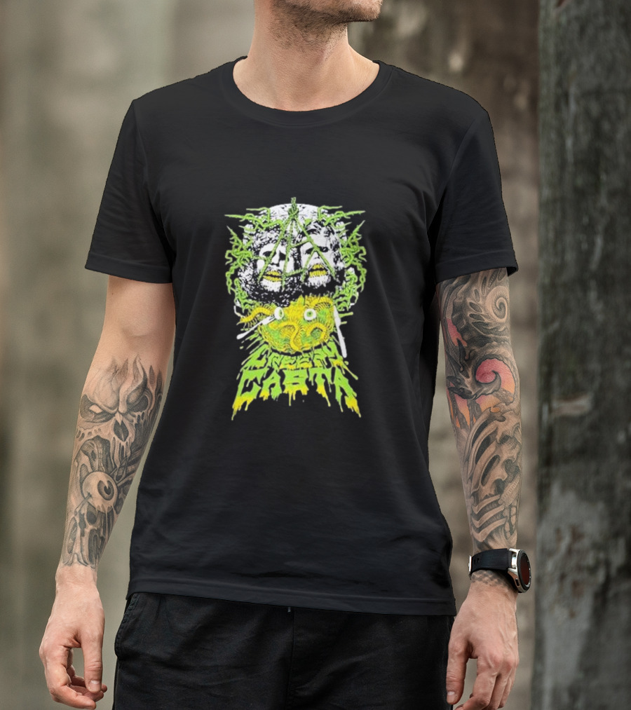 Creepycasta Creepy Tentacled Skull Neon Eyes T-Shirt