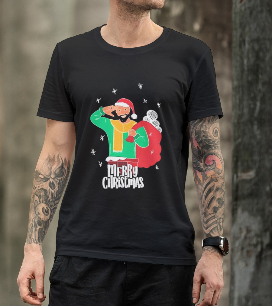 Merry Christmas Jb Gill Santa Holiday Collection T-Shirt