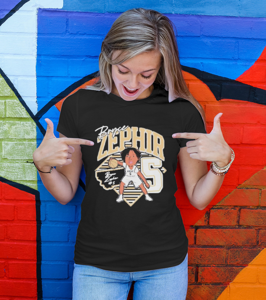 Bryce Zephir 5 Basketball Montana State Guard T-Shirt