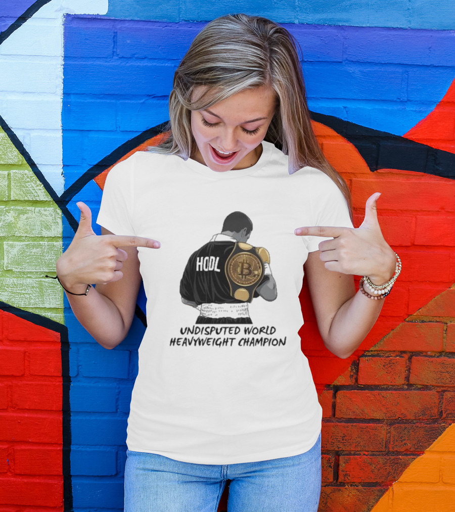 HODL Undisputed World Heavyweight Champion Bitcoin T-Shirt